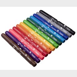 Tykke tusjer  96 stk