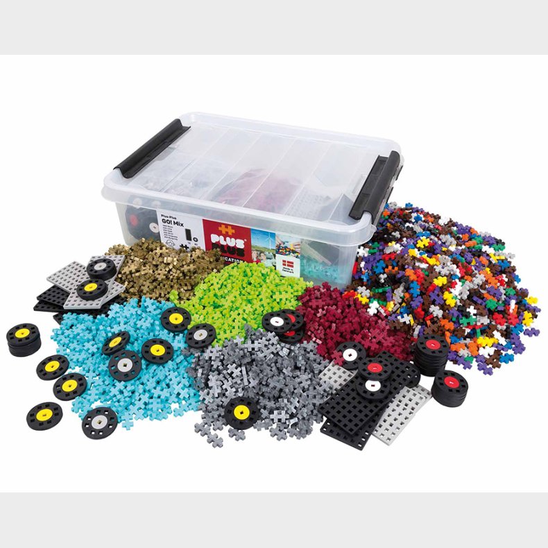 Plus plus mini go fargemix 2600 biter boks (konomi-pakke)