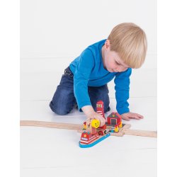 Brann og redningstog