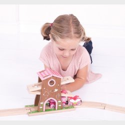 Trehytte med tryllestv