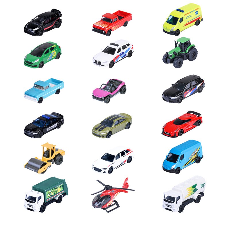 Metallbiler - Pakke med 72 biler